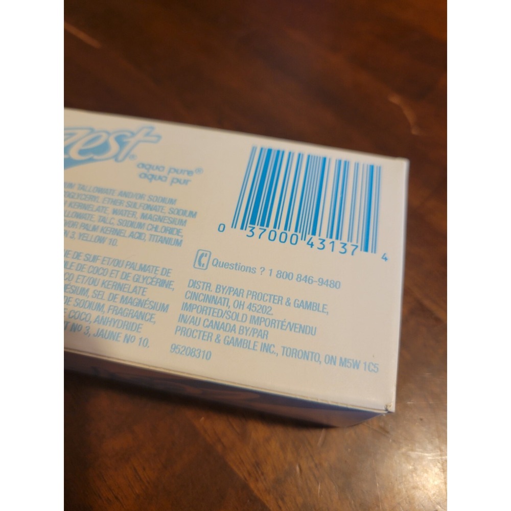 Vintage ZEST AQUA Deodorant Beauty Bar Bath Size‎ Soap - 1 Bar 4.5 oz. - Box - Picture 7 of 9